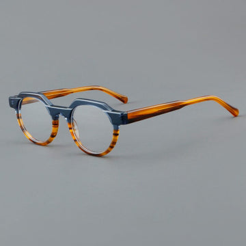 Luke Retro Acetate Optical Glasses Frame Round Frames Southood Blue